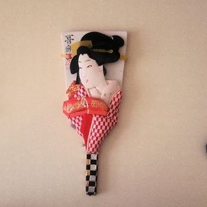 miniature kabuki  vintage japanese  good luck  ornaments